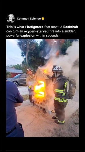 Why Opening a Door Can Explode a Fire 🔥 #shorts