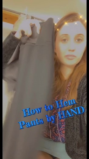 How to Hem Pants by Hand: Invisible Stitching Tutorial