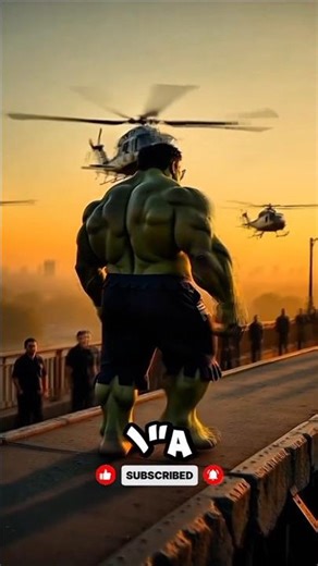 Hulk Man Saved the City in 20 Seconds | AI Superhero Short