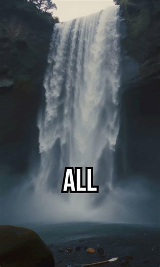 This Waterfall Flows Backwards and It's Massive #underwater #science #shorts