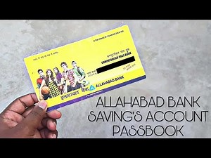 ALLAHABAD BANK Saving's Account Passbook Explained in Hindi 2019 | Account No., IFSC Code, CIF No.