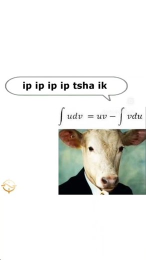 "A meme can't save your calculus midterm." The meme in question:🐄