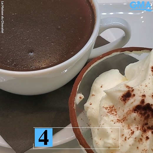 Make a mug of this decadent Parisian hot chocolate at home for ultimate cozy cafe vibes. ☕️🍫 https://gma.abc/32HKBJ9 | Good Morning America