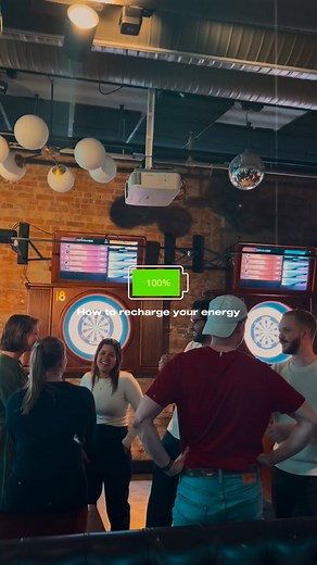 32K views · 33 reactions | Looking for a way to recharge your batteries after a busy week at work? 磌 Come to Oche with your mates. No phones, screen time or emails. Just games, good food and winners  #PowerOfPlay | Oche Oslo | Facebook