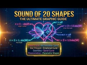 The Sound of Shapes | 20 Mathematical Curves Visualized Through Sound 🎵📐 #sound #mathematics #yt