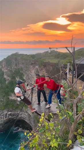 BEST ROPE SWING EVER!!! 📍👇👇 @xparkbali has one of the coolest rope swings in the entire world! over 400ft and stunning views!! definitely worth adding to your bucket list 😊 | Tristan Kuhn