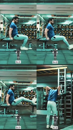 Triceps workout tutorial for beginners. If you are a beginner and want to learn triceps dips then follow this video. This video shows the step-by-step progression level for beginners to build strength for the triceps dips by just using body weight only. Start with level 1 and try to finish 10 reps for 3 sets and then progress further to the next level. #triceps #tricepsworkout #beginnerworkouts #beginnerworkout #bodyweightworkout #bodyweightexercises #tricepsexercise #workout #tricepworkout #gym