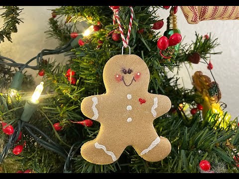 Easy Salt Dough Recipe and Gingerbread Man Ornament