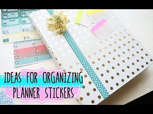 How to Organize Planner Stickers