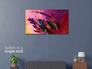 6K views · 340 reactions | Forget the clutter and switch to a single invisible cable with Samsung QLED TV’s One Invisible Connection™ | Samsung | Facebook
