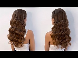 Hollywood wave for long hairs step by step tutorial.