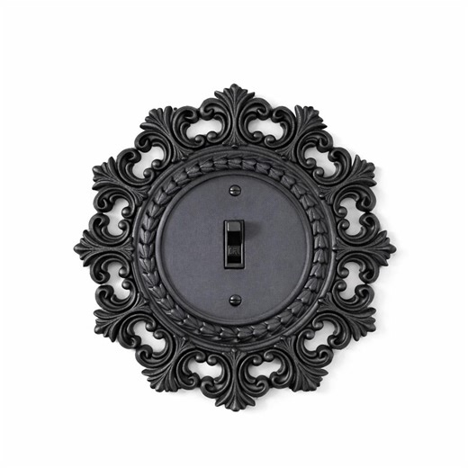 Oversized Light Switch Cover Vintage Round Outlet Victorian Decorative Wall Plate Cover Toggle Rocker Duplex Wall Medallion Personalized 50  - Etsy