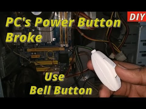 "Revive Your PC Now! ⚡ 100% Fix for a Broken Power Switch Using a Simple Bell Button! 💻🔧"