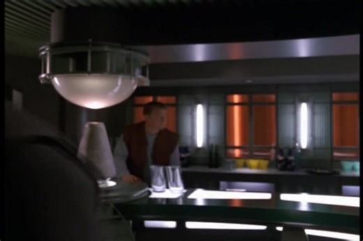 Starfleet Records. Starfleet Personnel: Kathryn M. Janeway, Captain of the USS Voyager. Happy workers. Neelix and Chakotay have started their first day of work at the main power facility on Quarra. The supervisor is not astounded by Chakotay's level 3 aptitude in microkinetics, and says he could work on it, but very impressed by his level 5 in thermionic conversion. The supervisor adds that they lost a thermionics specialist the previous day. He is referring to Tuvok, but Chakotay is unaware of 