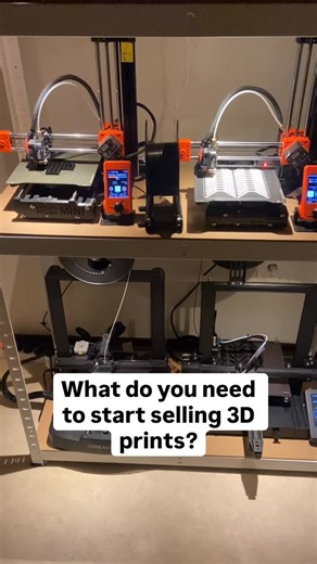 Most people overcomplicate starting. You don’t need a huge setup or a fancy workshop. You just need a 3D printer, a simple idea, a camera, and a computer. That’s it. The biggest problem I see is that most people never start. They think it’s too hard, too late, or too much. But it’s not. I’ve been selling 3D prints for five years now, and it’s still one of the best things I’ve ever done. If you want help finding your first idea, comment “Niche” and I’ll send you my list. PS. You don’t have to des