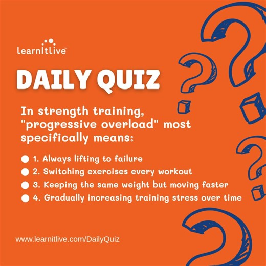 ✨ Learn It Live Daily Quiz ✨ Test your knowledge, learn something new, and get rewarded while you’re at it! Answer the Daily Quiz, earn LiL-Tokens, and get the chance to win amazing prizes 🎁 Because at Learn It Live… Let your learning get rewarded! 💡🏆 👉 Join the fun today at www.learnitlive.com/DailyQuiz #LearnItLive #DailyQuiz #LearnAndWin #LiLTokens #RewardsProgram #KeepLearning #WellnessJourney #MindBodySpirit #OnlineLearning #Prizes #LearningIsFun | Learn It Live