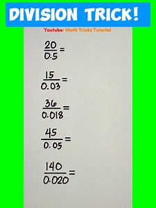 Division Trick‼️ | Math Tricks Tutorial