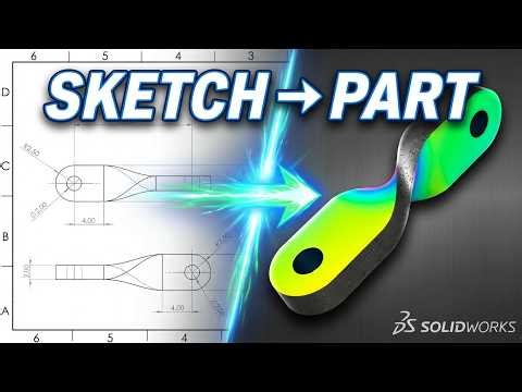 SolidWorks Course – How to Use Loft - From Sketch to 3D Part Exercise 19