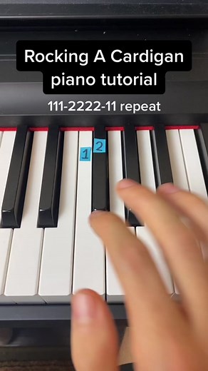 Easy Piano Tutorial: Rocking A Cardigan Chords