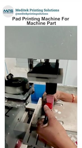 Pad Printing Machine for Machine Parts #meditek #industrialprinting #padprinting #machinery #tech