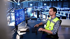 Scada System At Data Center With AI Servers And Cloud Storage