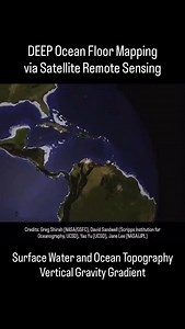 DEEP Ocean Floor Mapping 🛰️🌏 Via #SWOT Satellite Remote Sensing NASA’s Surface Water and Ocean Topography (SWOT) mission is revealing the hidden features of our planet with unprecedented detail. 🛰️ What is SWOT Mapping? * Vertical Gravity Gradient: gravity anomalies that reveal the rugged landscape of the seafloor hidden beneath the waves. * Hidden Features: By measuring small changes in the water’s surface height, scientists can map underwater mountains (seamounts), ridges, and trenches. * G