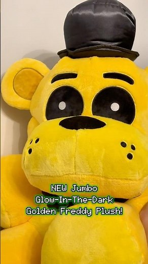 NEW Glow-In-The-Dark Jumbo Golden Freddy Plush from Jazwares #fivenightsatfreddys #fnaf #shorts