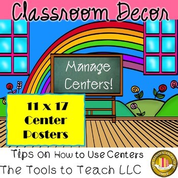 How to Use Center Stations Teaching Tips and Posters Grades 1st to 4th No Prep