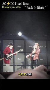 AC⚡DC Ft Axl Rose - Back In Black #acdc #angusyoung #axlrose #rock