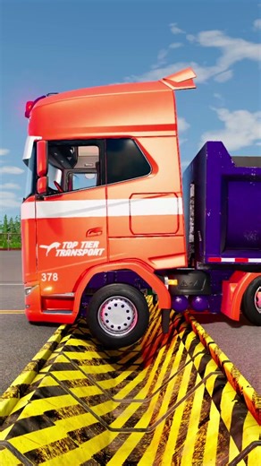 BeamNG.drive Truck vs Reverse Speed Bump E448