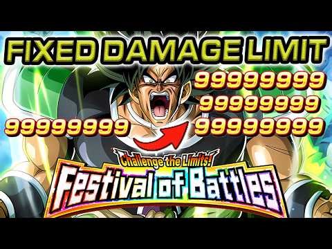 NO DAMAGE LIMIT! MAX POWER LR WRATHFUL BROLY!!!!! Dragon Ball Z Dokkan Battle