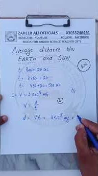 Average distance between Earth and Sun