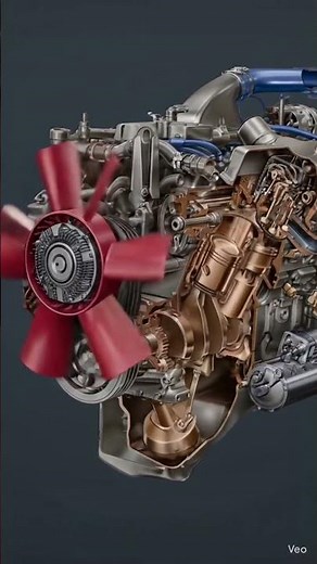 Inside a Heavy-Duty Diesel Engine ⚙️ 3D Cutaway Animation! #3danimation #mechanic #engineering #ai