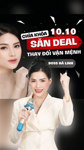 SUPER LIVE vào lúc 20H ngày 10/10: CHÌA KHOÁ SĂN DEAL - THAY ĐỔI VẬN MỆNH cùng BOSS: Hà Linh! Tham gia ngay ở đây lẹ liền cho BOSS: https://www.tiktok.com/live/event/7421498405832097810 | Võ Hà Linh