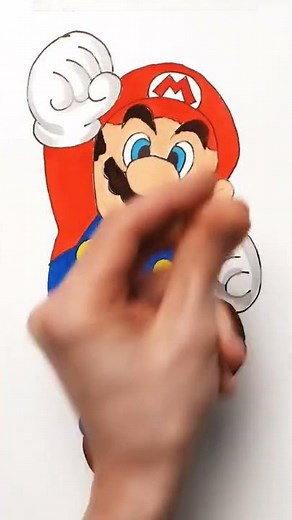 How to draw Mario