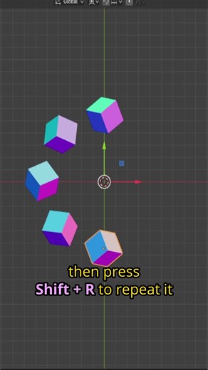 Repeat same action with this shortcut in blender
