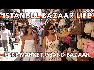 ISTANBUL FAKE MARKET 2026 4K WALKING TOUR | Grand Bazaar Replica Bags & Busy Shopping Streets