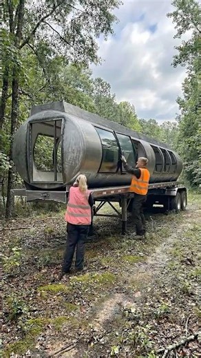 Rusty Tank Trailer Into a Glass Cabin | Full Transformation | Before vs After