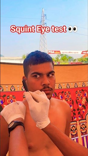 Squint Eye test 👀 #pda #eyecondition #motivation #eyeexam #army #eyetest