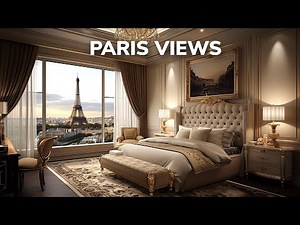 Bedrooms in Paris with Eiffel Tower View Interior Design Ideas