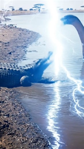 Giant Crocodile vs Massive Python: An Epic Savannah Battle! | Devina Ratna Sari