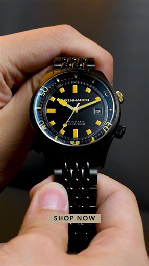 This Black Friday, Spinnaker celebrates its finest designs with a black-and-gold transformation. The Croft, Fleuss, and Bradner Automatic dressed for the night, built for every voyage. Shop now only on Spinnaker-Watches.com | Spinnaker