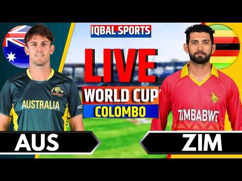🔴Live: Australia vs Zimbabwe, T20 World Cup | Live Cricket Match Today | AUS vs ZIM | Iqbal Sports
