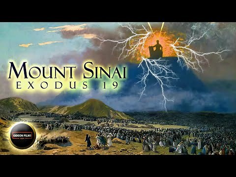 Moses At Mount Sinai | Exodus 19 | God appears on Mount Sinai | Mount Sinai on Fire