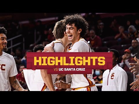 USC Men's Basketball vs UC Santa Cruz Highlights | Trojans win 102-63