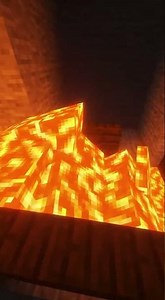 Realistic Lava Physics in Minecraft Blocks #Shorts