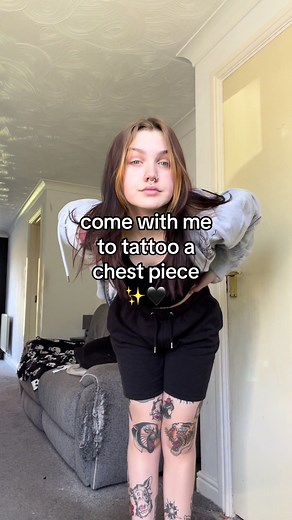 Chest Tattoo Design: Cute Rabbit Chest Piece