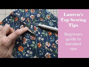 How to insert a standard centred zip - Laurens Top Tops - Part 10.2