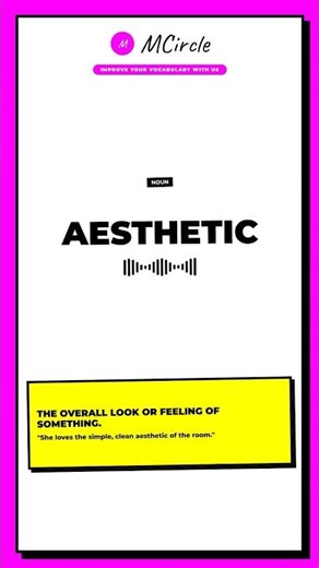 Learn English: What is Aesthetic? | Vocabulary Shorts