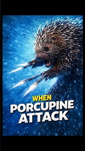 Porcupine Facts 🦔 | Nature’s Spiky Defender #Porcupine #Wildlife #NatureFacts #ScienceShorts